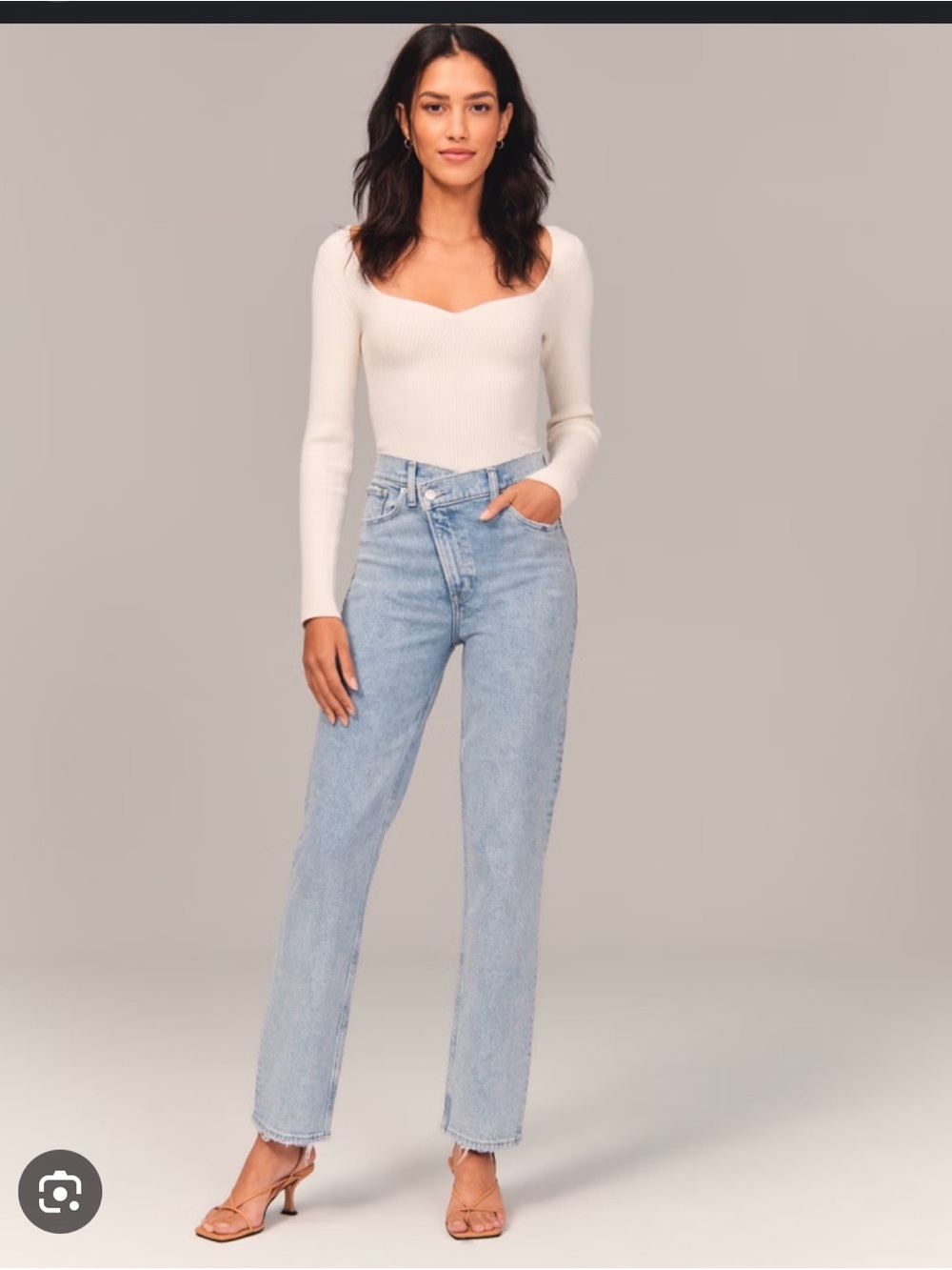 Abercrombie & Fitch Light Blue Straight Leg Jeans